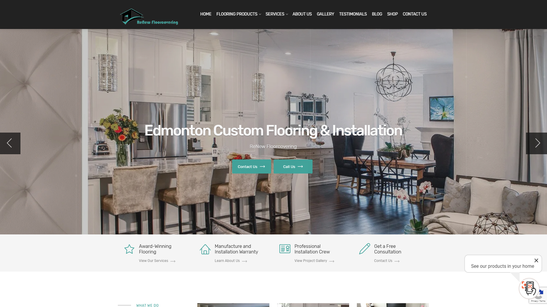 Website Design - Renew Flooring