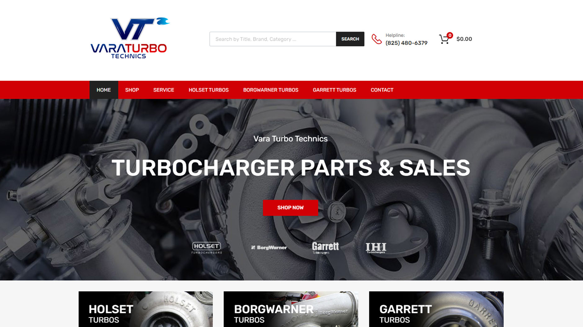 Website Design - Vara Turbo Technics